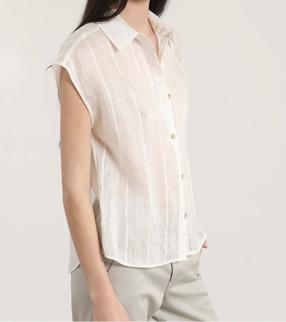 Blusa Mujer Voile Fantasia Crudo
