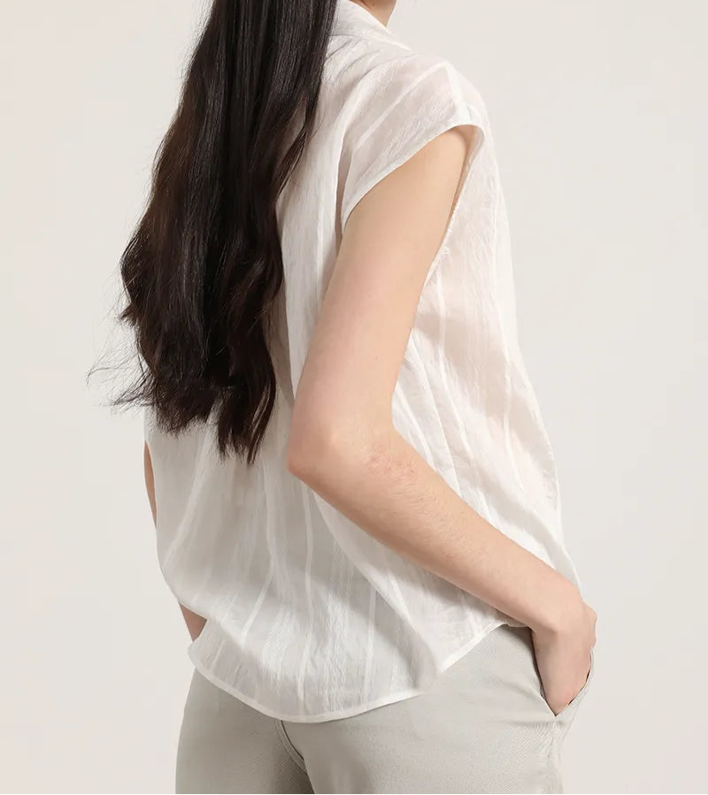 Blusa Mujer Voile Fantasia Crudo