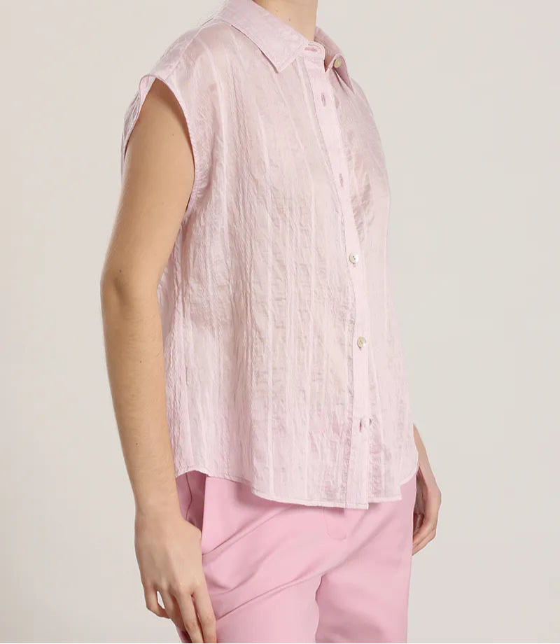 Blusa Mujer Voile Fantasia Rosa