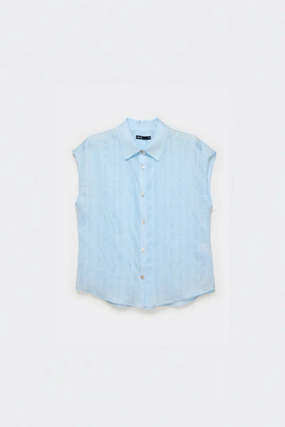 Blusa Mujer Voile Fantasia Celeste