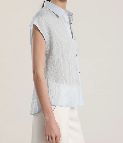 Blusa Mujer Voile Fantasia Celeste