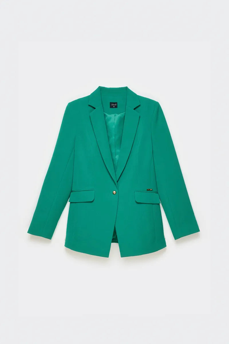 Blazer Mujer Entallado Clasico Verde