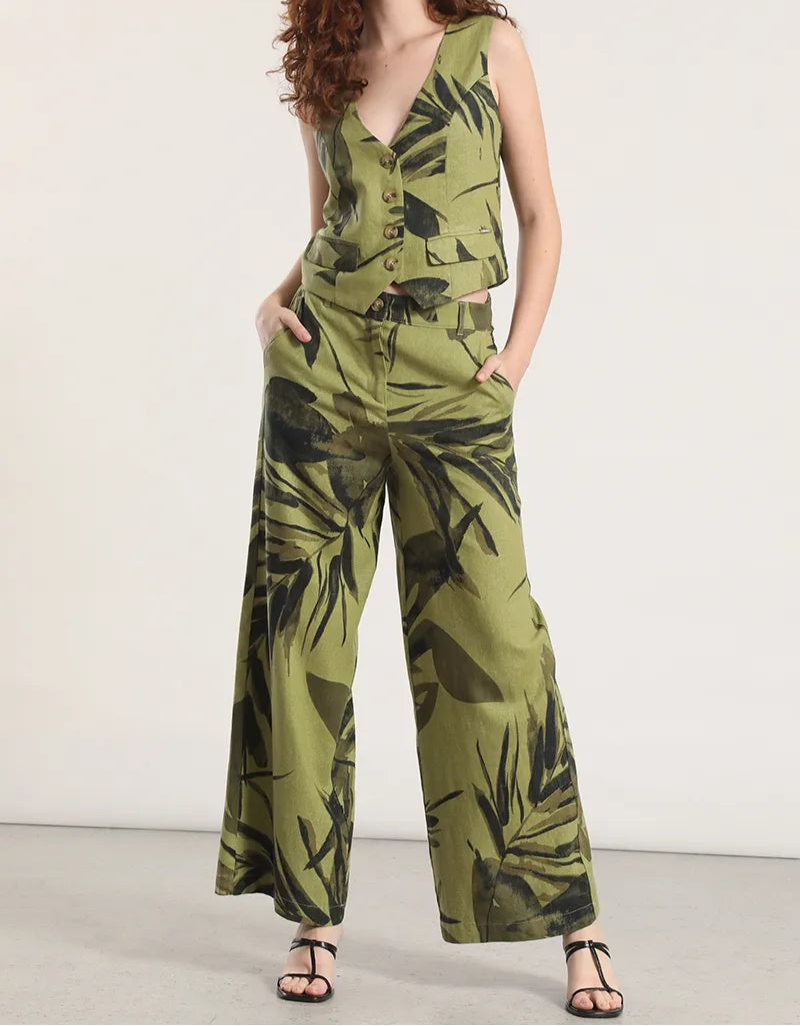 chaleco-mujer-sastre-con-lino-estampado-verde