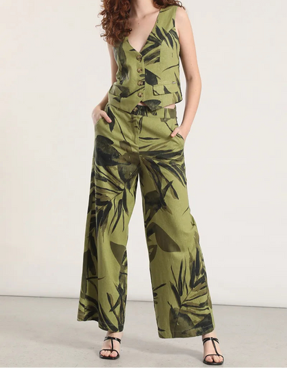 chaleco-mujer-sastre-con-lino-estampado-verde