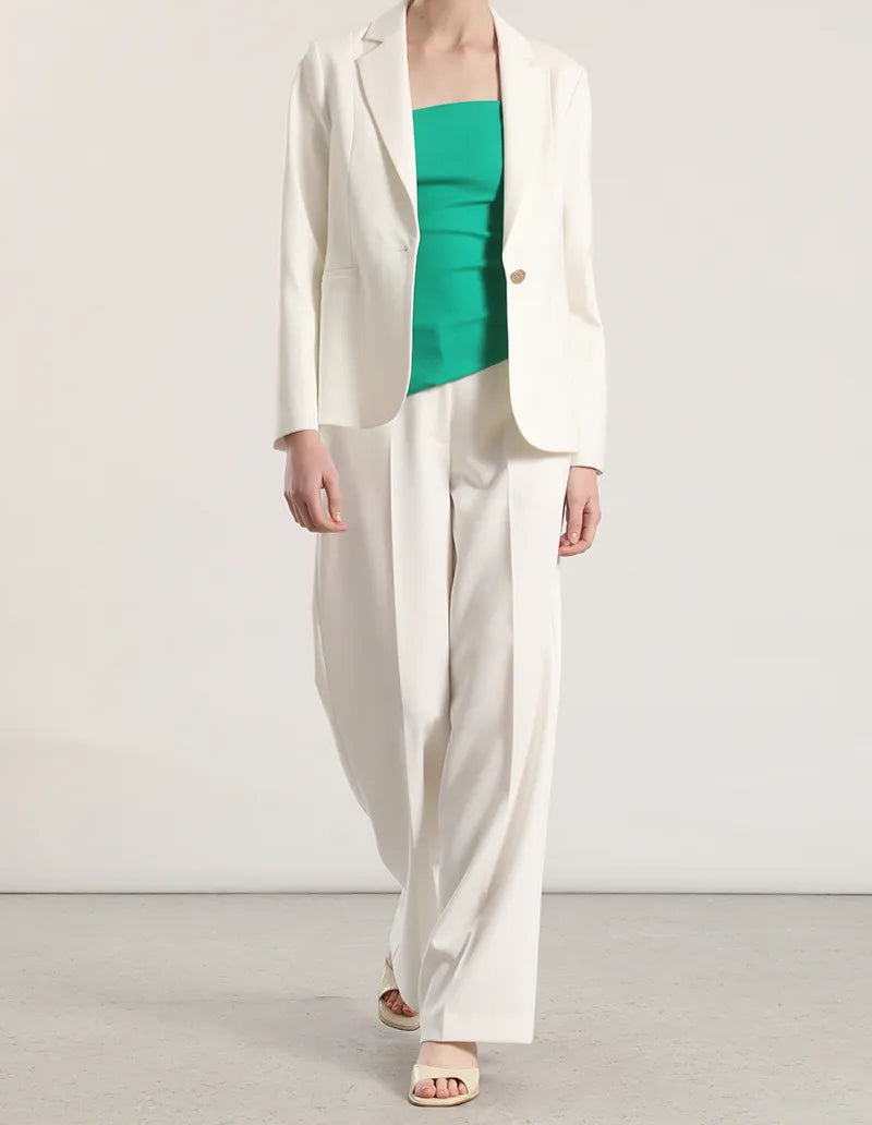Blazer Mujer Basico Roma Crudo