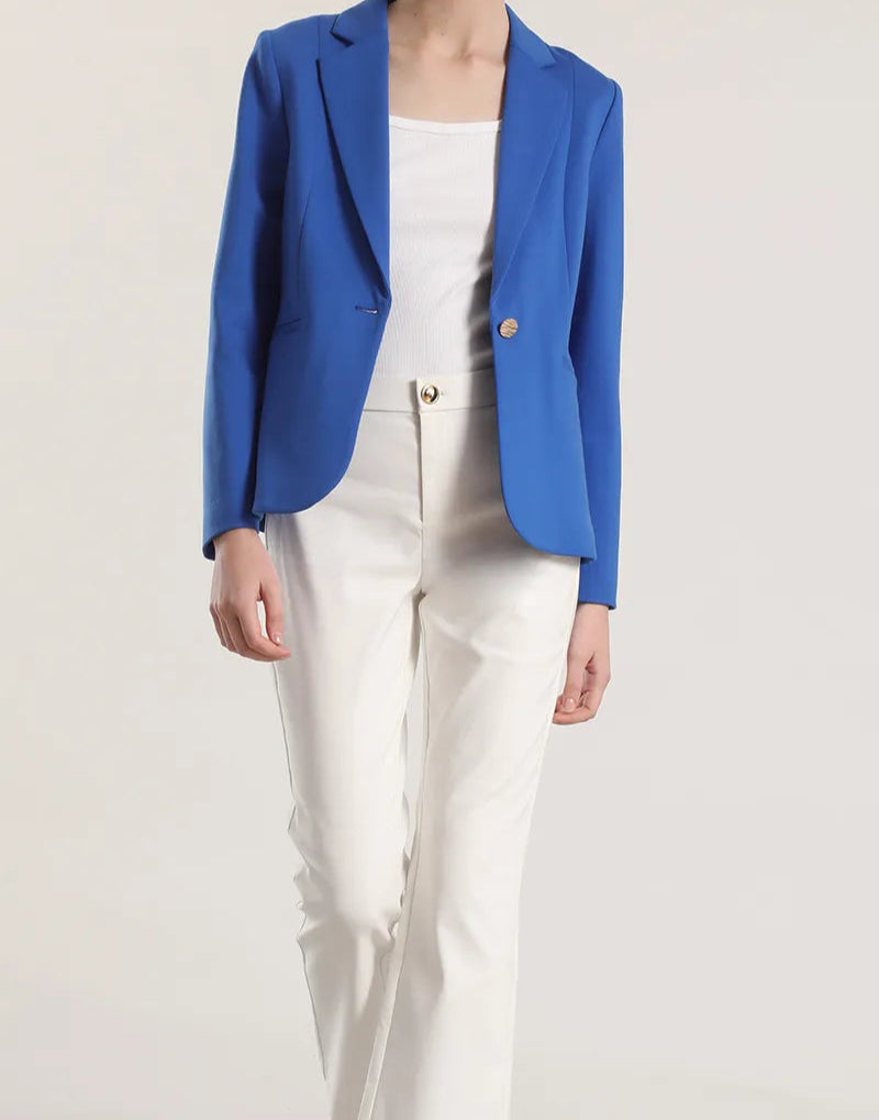 Blazer Mujer Basico Roma Azul
