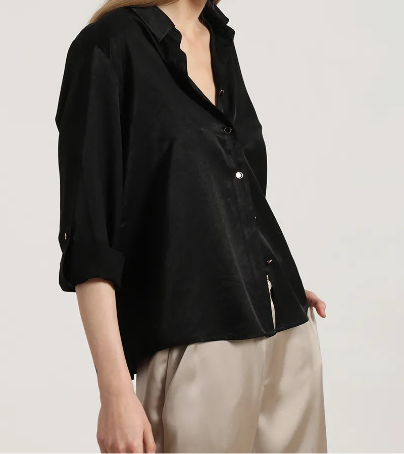 Blusa Mujer Basica Negro