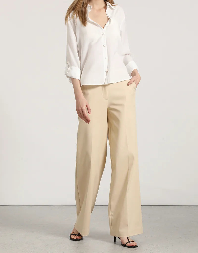 Blusa Mujer Basica Crudo