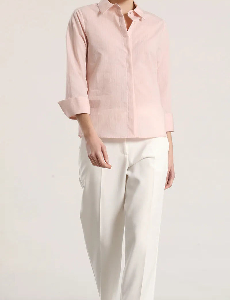 camisa-mujer-algodon-listado-rosa