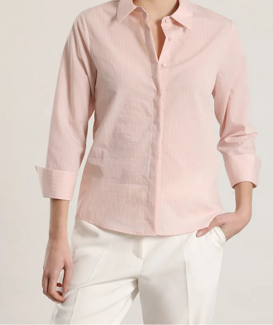 camisa-mujer-algodon-listado-rosa