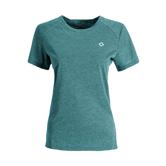 Polera Mujer Manga Corta Deportiva Lava Celeste
