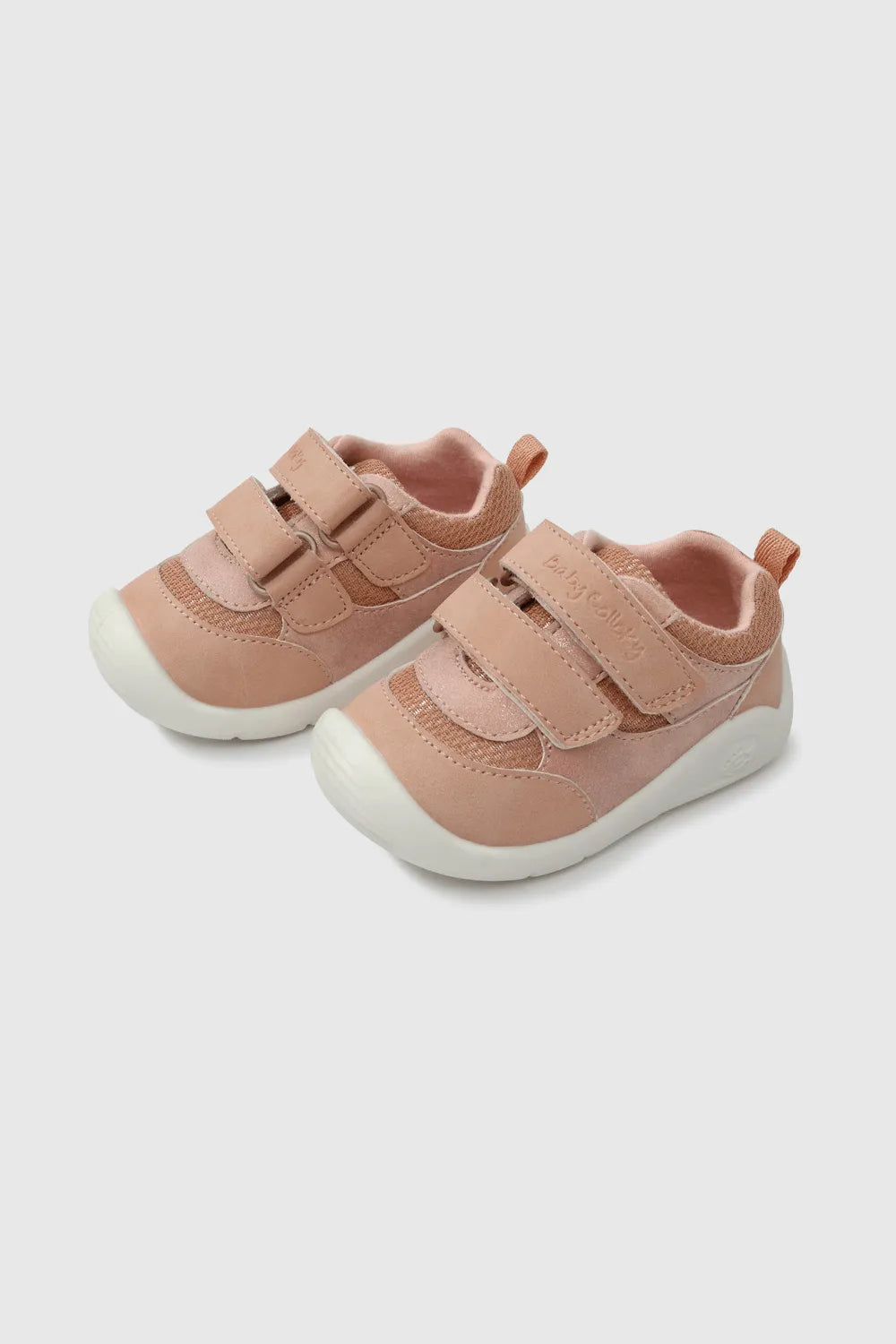 Zapatilla Niña Gateador con velcro y cordón Rosada