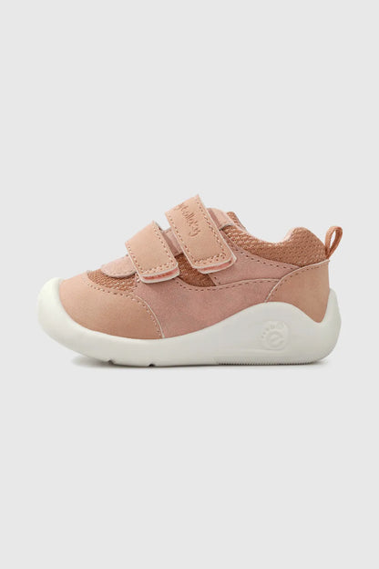 Zapatilla Niña Gateador con velcro y cordón Rosada
