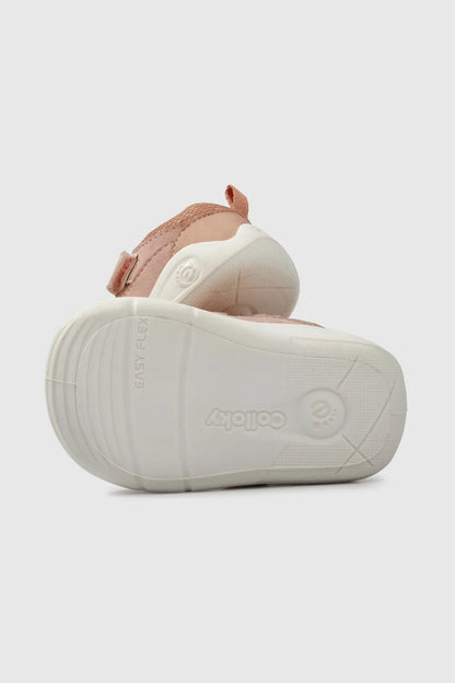 Zapatilla Niña Gateador con velcro y cordón Rosada