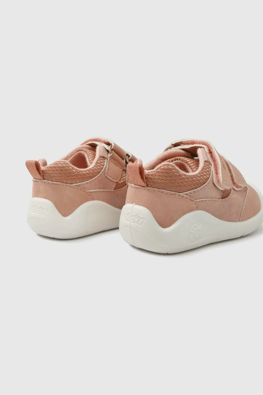 Zapatilla Niña Gateador con velcro y cordón Rosada