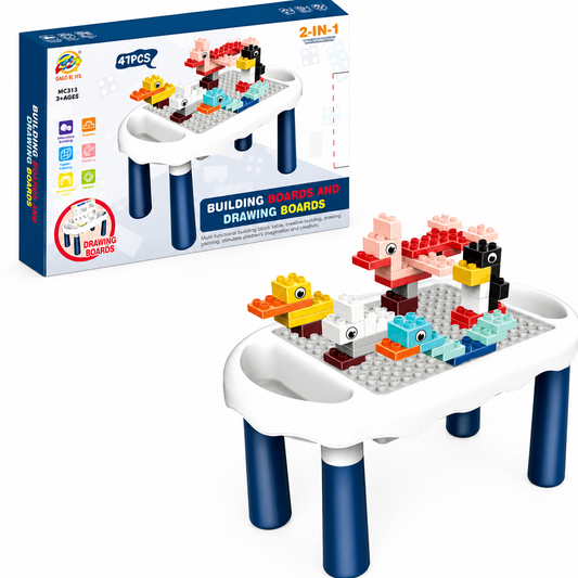 Mesa Con Bloques 2 En 1