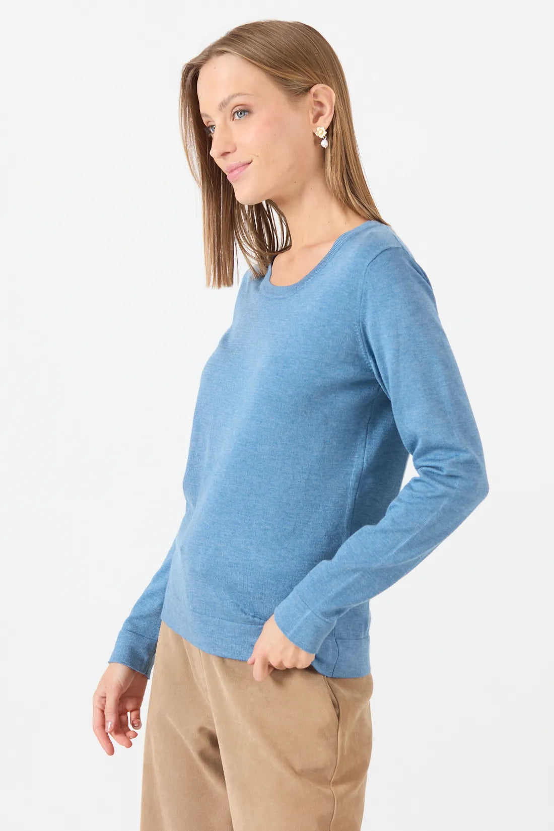 Sweater Mujer Melange Denim