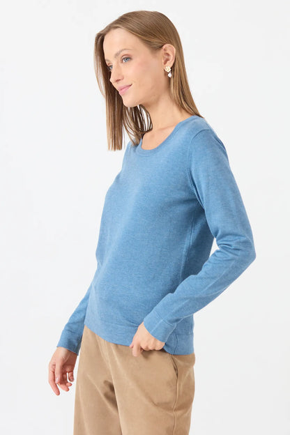 Sweater Mujer Melange Denim