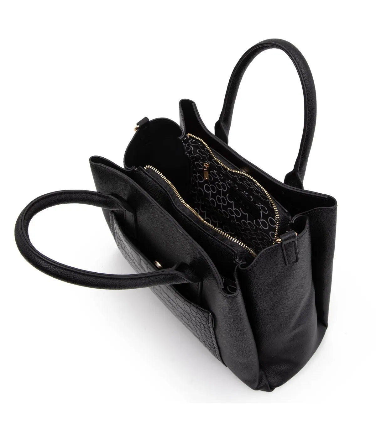 Cartera Mujer Dos Asas Mediana Negro