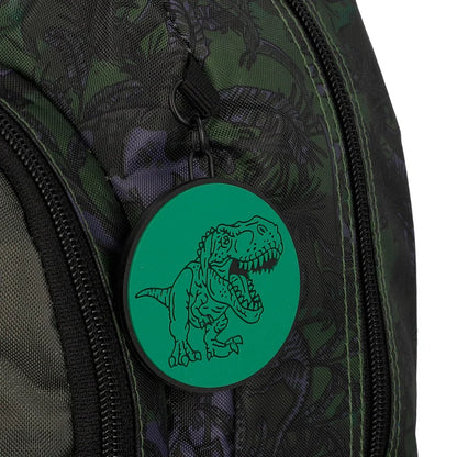 Mochila Escolar Niño Kinder Dino Olive