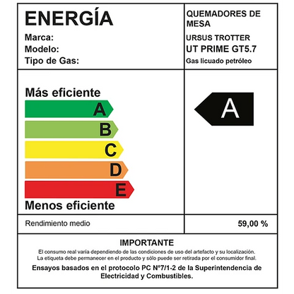 Encimera UT Prime GT5.7 / Gas Licuado