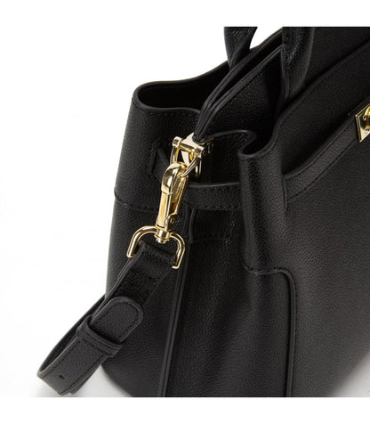 Cartera Mujer Dos Asas Pequeña Negro