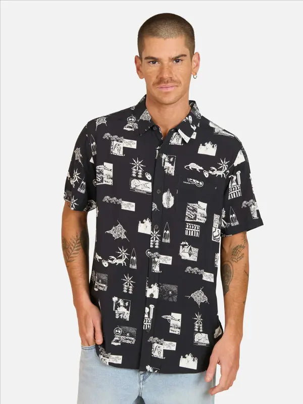 Camisa Hombre Stoney Negro