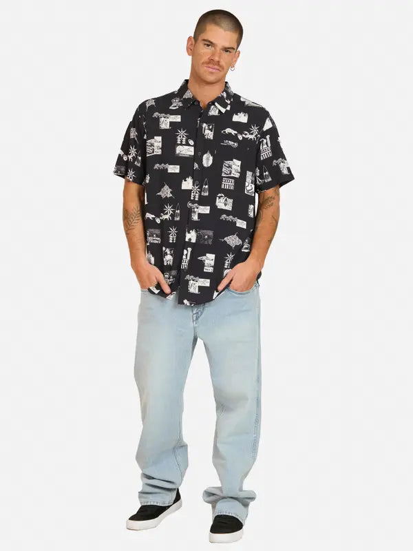 Camisa Hombre Stoney Negro