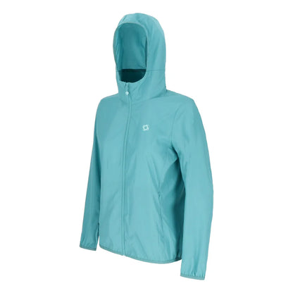 Chaqueta Mujer Compactable Airjkt Hoodie Celeste