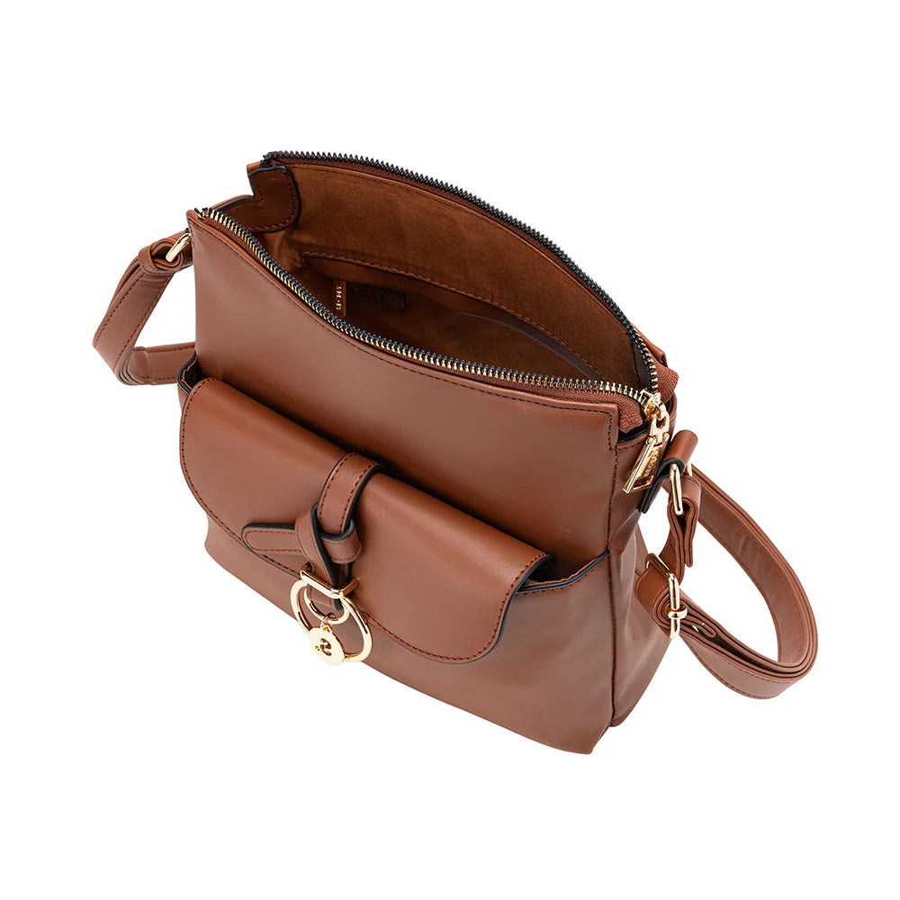 Cartera Mujer Bandolera Para Mujer Mantua Café