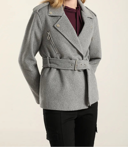 Chaqueta Mujer Biker Muflon Fantasia Gris