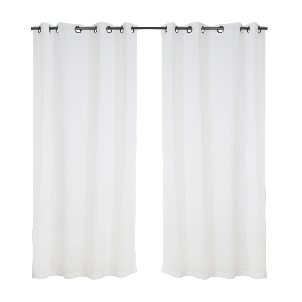 Set Cortinas Velo Lino Argolla Beige
