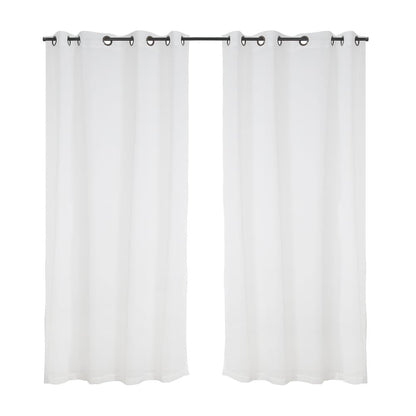 Set Cortinas Velo Lino Argolla Beige