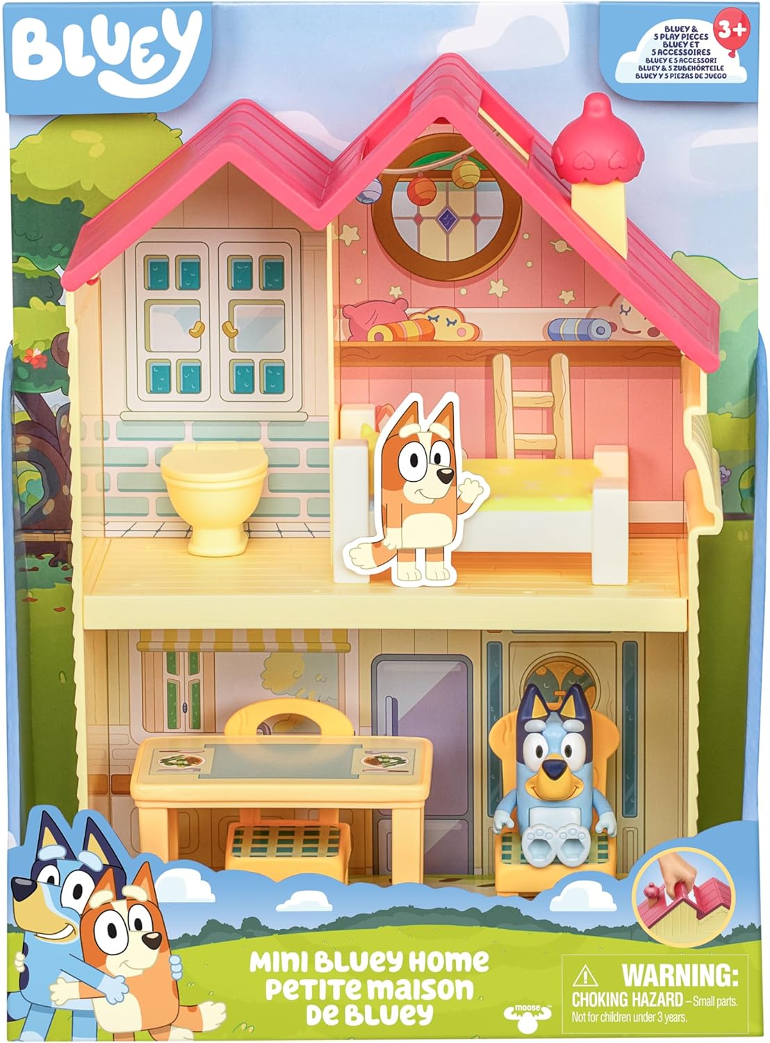 Juego compacto de casa con asa de transporte