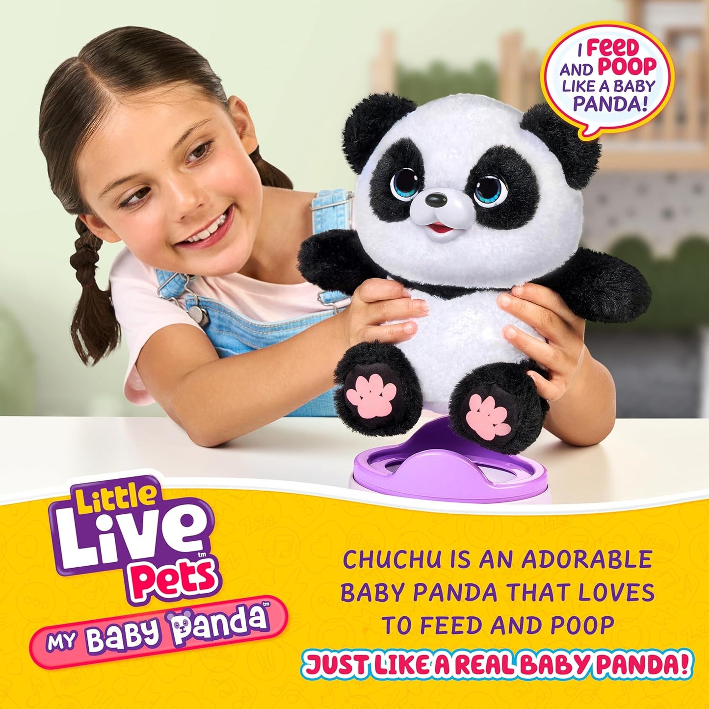 Peluche Little Live Talking Panda ChuChu