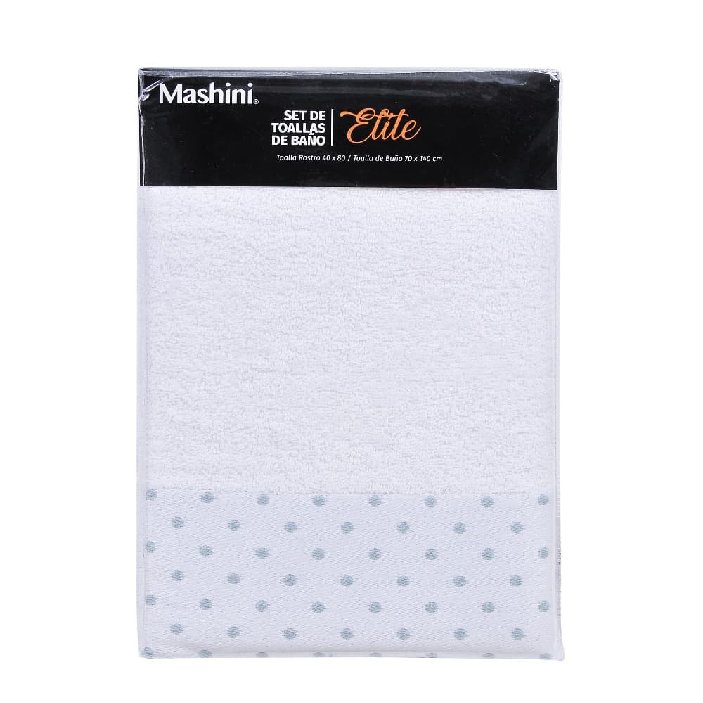 Set Toallas Elite 70x140 / 40x80cm Blanco