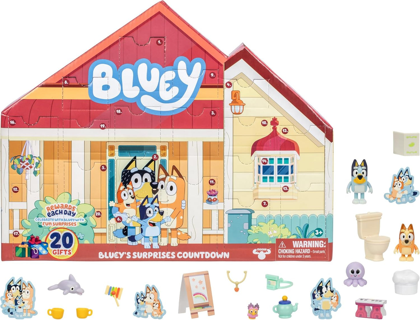 Calendario de cuenta regresiva sorpresa de Bluey