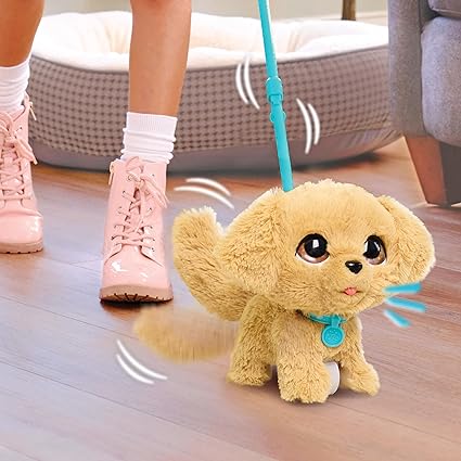 Peluche Interactivo Golden Retriever Que Habla y Camina 20,3 cm