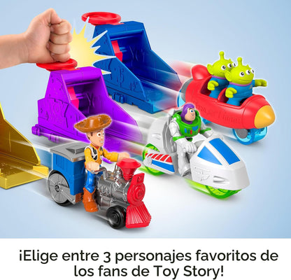 Juego de lanzador con figura de acción Buzz Lightyear