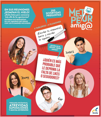 Juego Mejor Peor Amigo