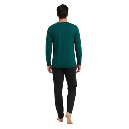 Pijama Hombre Invierno Algodón C2 Verde