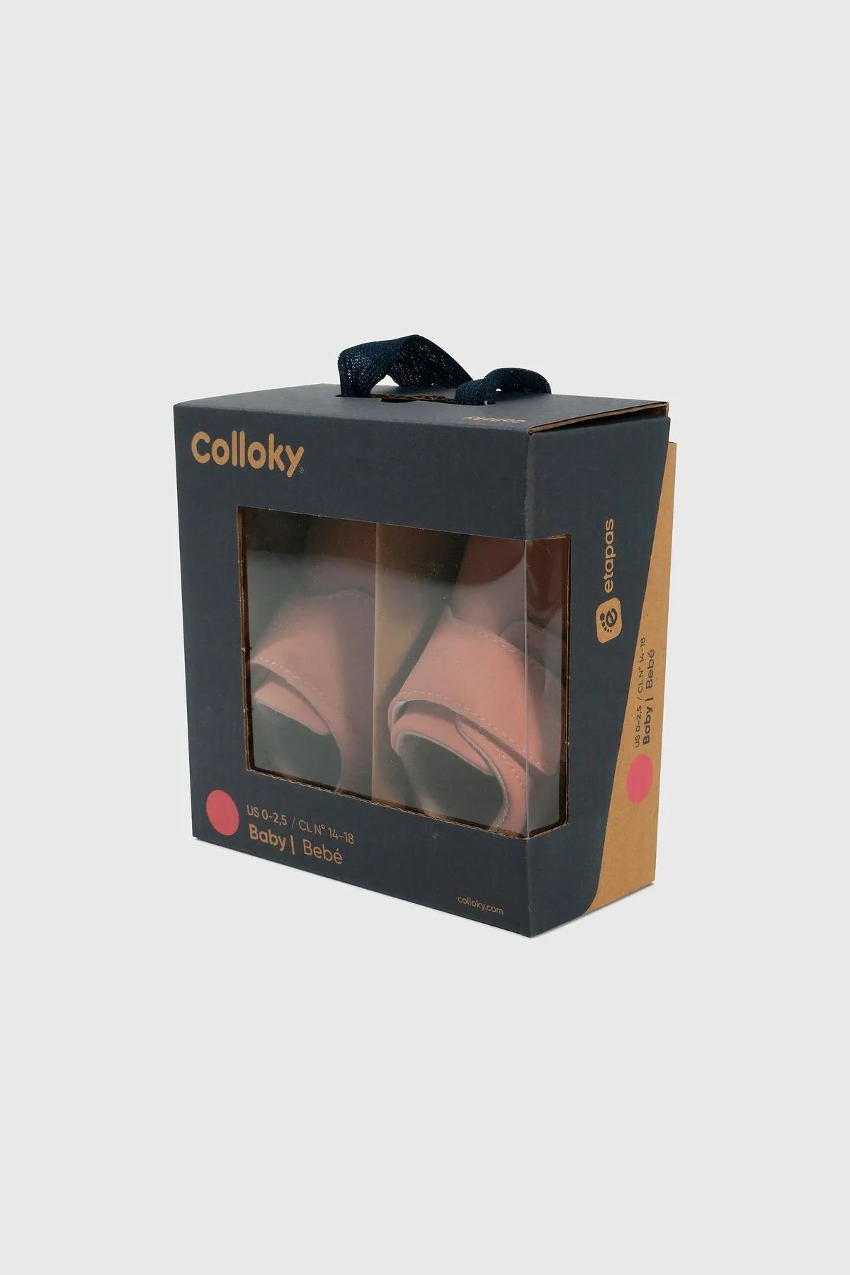 Zapato Bebé con Velcro Rosado