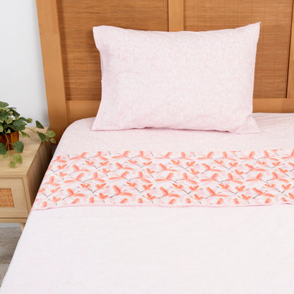 Sábana 1.5 Plazas 180 Hilos Estampado Fauna