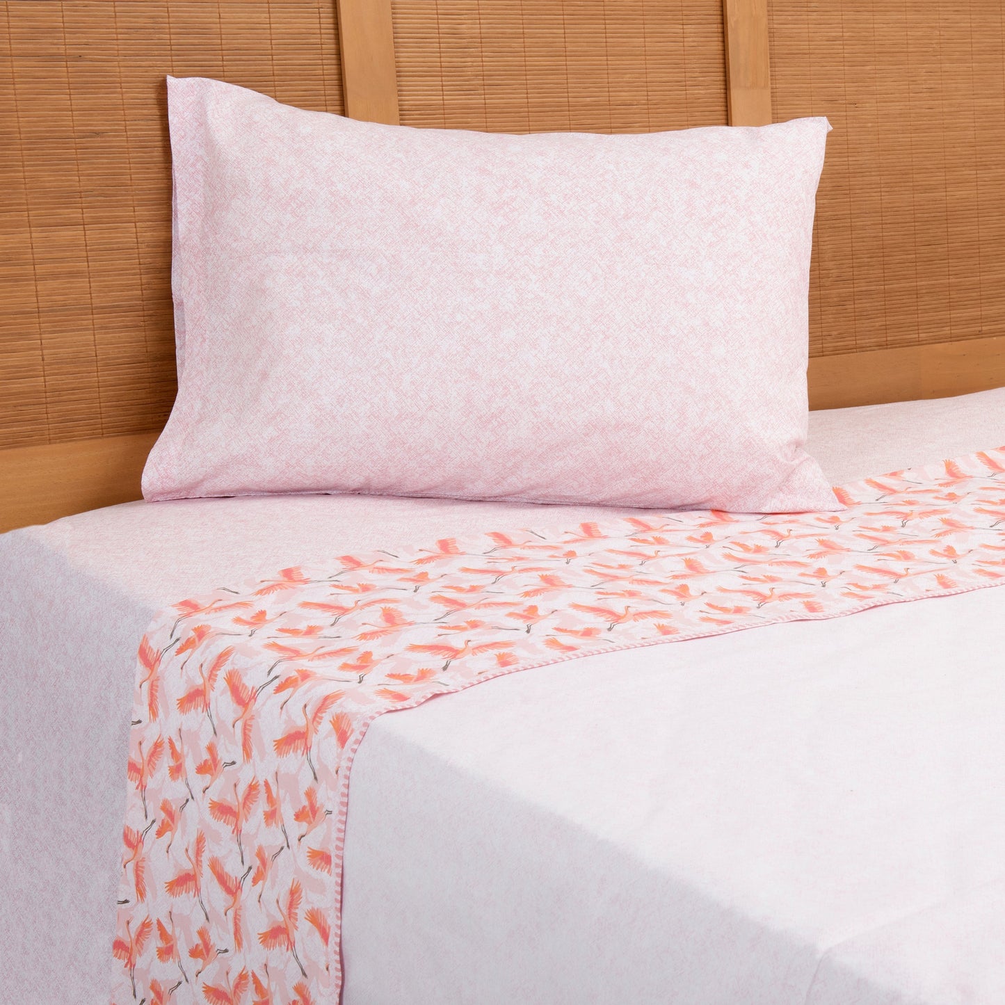 Sábana 1.5 Plazas 180 Hilos Estampado Fauna