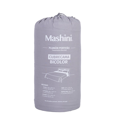 Plumón Microfibra Porteño Gris - Marengo