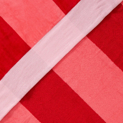 Toalla Playa Jacquard Algodón 100x180 cm Rojizo