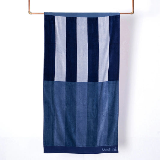 Toalla Playa Jacquard Algodón 100x180 cm Azulina