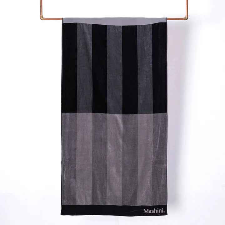 Toalla Playa Jacquard Algodón 100x180 cm Grises