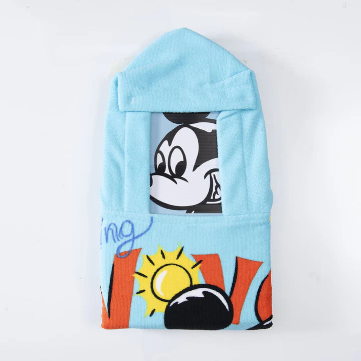 Toalla Playa Niño Capucha MF 60x120 cm Mickey Making
