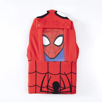 Toalla Playa Niño Capucha MF 60x120 cm Spiderman Ojos